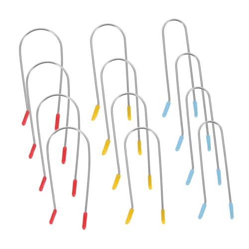 Mikikit 48 piezas Clips para Rulos Calientes U Tipo Sujetadores Elásticos para Cabello Fino Corto y Accesorios para Rizadores Colores Surtidos Fijación para Mujeres y Niñas