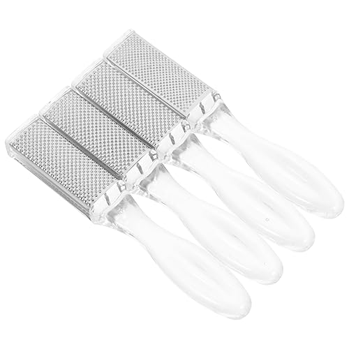 minkissy 4 Piezas Lima exfoliante para pies herramientas para el cuidado de la piel Gel quita durezas foot file archivo de piel de de pie de mano suministro de pedicura abdominales