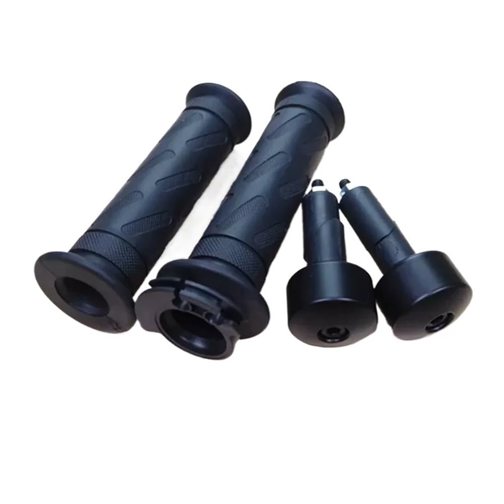 Empuñaduras Goma Universales para Motocicleta 7/8 "y 22 Mm con Extremo para GC125 para Gs125 para GN125 para 125CC Extremos Manillar(Style 2)
