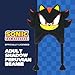 Shadow The Hedgehog Beanie Hat, Sonic The Hedgehog Peruvian Winter Knit Cap with 3D Ears and Tassels, Black, One Size