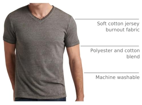 Image of Lucky Brand Men's Venice Burnout V Neck Tee
