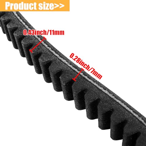 QAZAKY 2 PCS Drive Belt Compatible with Manco 5959 Comet 203589 Hoffco 99470 30 Series TAV30 TAV2 Ken-Bar 300009 Carter Kartco Go Kart 5HP-6HP 7HP 285B 286B 286U 485B 906C Murray 12-8487 Rotary 8487 - Image 3