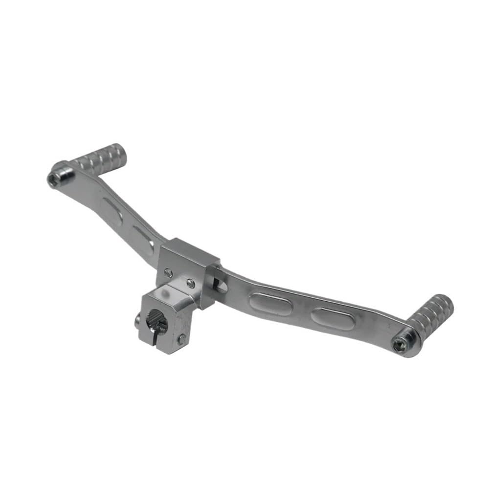 Dagmara Silver Universal Motorcycle Dual Way Gear Shift Lever Footrest Pedal Shifter 21Cm For Motorbike Scooter Parts