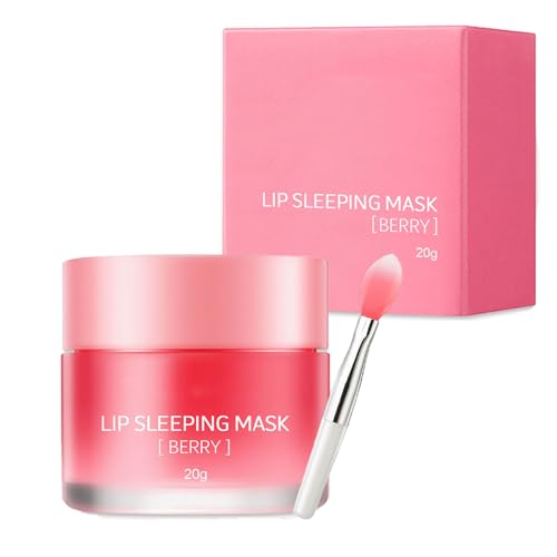 Lip Sleeping Mask - Lip Mask Overnight Lip Repair - Lip Moisturiser for Dry Chapped Peeling Cracked Lips Fades Lip Lines Lip Balm for Moisturizing