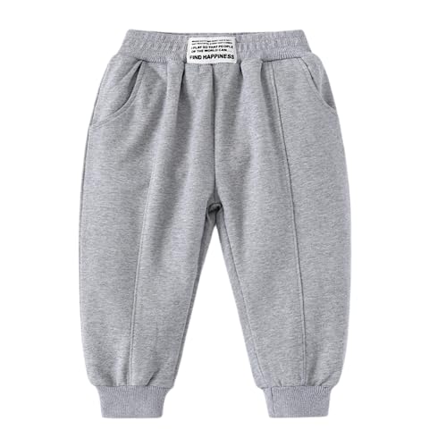 Toddler Baby Boys Girls Sweatpants Elastic Basic Long Pants Joggers Solid Color Soft Kids Youth Trousers with Pockets