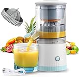 resome Electric Citrus Juicer, Rechargeable Juicer Machine with USB Cable and Cleaning Brush, Orange Lime Lemon Grapefruit Juicer Squeezer