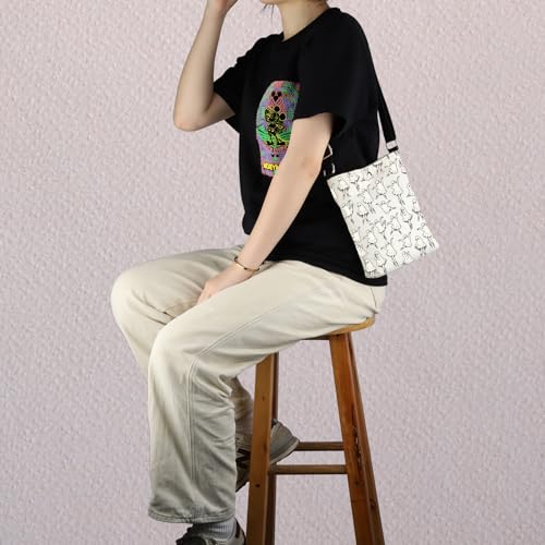 MNIGIU Funny Ballet Gift Ballet Lover Gift Ballet G-host Dancer Crossbody Bag Spooky Dance Teacher Gift3