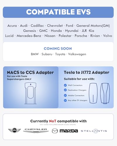 Image of Adapter Bundle - NACS to CCS Charger & Tesla to J1772 Adapter, Compatible with Tesla Superchargers, High Powered Connectors, Destination Chargers (Adapter Bundle)