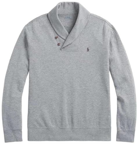 Ralph Lauren Men's Shawl Neck Estate Long Sleeve Rib Sweater