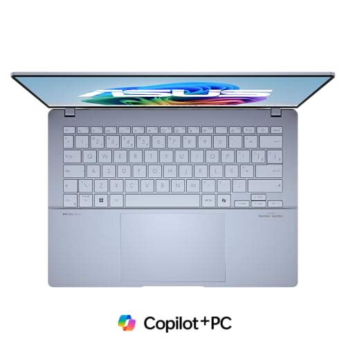 Notebook ASUS Vivobook S 14, Core Ultra 7, 32 GB, 1.0 TB SSD, W11 Home, Tela 14.0'' OLED, Mist Blu