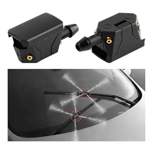 Suvnie 4 pcs Front Windshield Washer Nozzles, 4 Holes