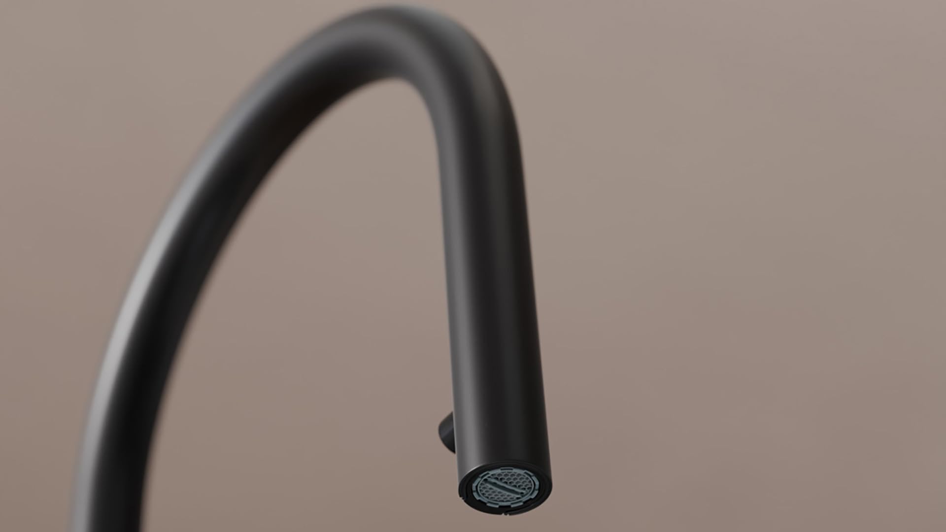 PRIMAGRAN Grifo de cocina 9050 negro con dos tipos de chorro, Grifo de alta presión, Grifo de Fregadero con caño extraíble