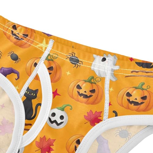 ODAWA Cute Halloween Icons Cotton Underwear, Tag-Free Comfort 2T Underwear Boys4