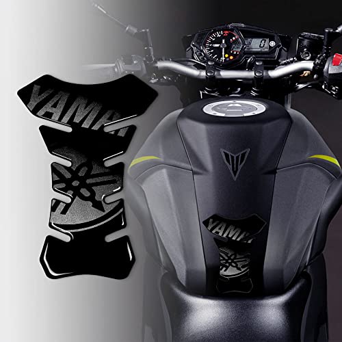 4R Quattroerre.it 18089 Tankpad 3D Motorrad Tankschutz Yamaha, Schwarz, 13 x 19 cm
