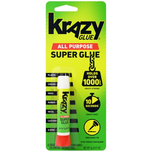 Krazy Glue All Purpose Instant Superglue, 2 g...