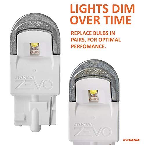 Sylvania - 7440 T20 Zevo Led White Bulb - Bright Led Bulb, Ideal For Daytime Running Lights (Drl) And Back-Up/Reverse Lights (Contains 2 Bulbs) #TOP1