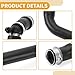 Partuto Radiator Hose No.A2115014782 Upper Radiator Coolant Hose Pipe for Mercedes Benz S211 W211 E350 2006-2009 Rubber Black Good Sealing