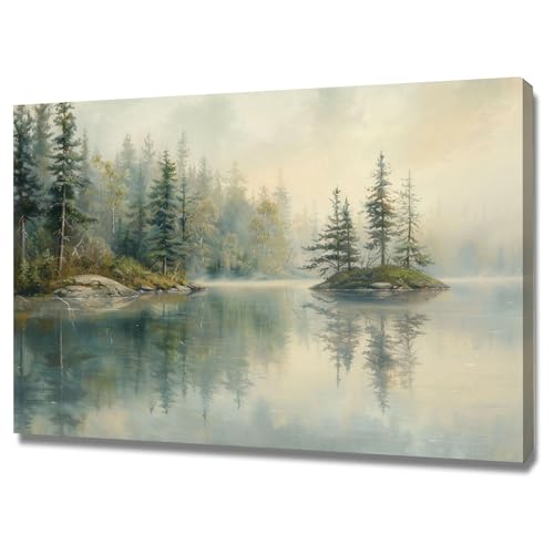 Paysage forestier impression sur toile encadrée pour grand mur nu