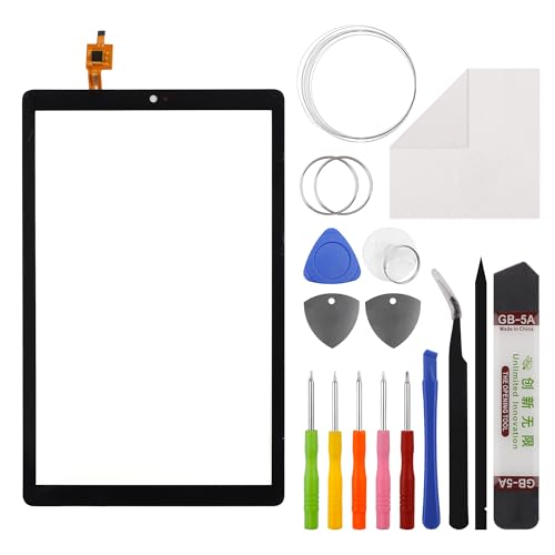 Duotipa - Panel táctil de vidrio frontal digitalizador de repuesto para TCL Tab 8/8 LE 4G WiFi 8 pulgadas con kit de herramientas de reparación, (sin visualización LCD)