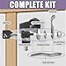 1 Pack Black Toolbox Locks with Keys 5/8 Inch Tubular Cam Lock Keyed Alike Zinc Alloy Cabinet Lock Hook Cam Drawers Locks