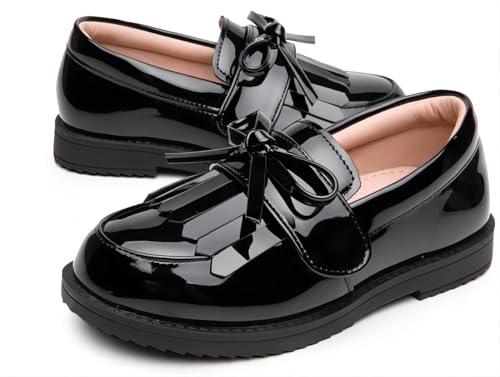Image of kkdom Girl's Classic Tassel School Uniform Shoes British Style Oxford Shoes