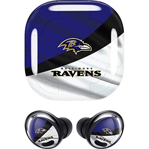 Skinit Decal Audio Skin Compatible with Samsung Galaxy Buds Pro - Officially Licensed NFL Baltimore Ravens Design