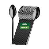 BIODORF Umweltfreundliche Mehrweg Besteck | 200 Stück Kompostierbare Löffel | Biologisch abbaubar Besteck