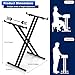 tipatyard Double-X Keyboard Stand, Portable Digital Piano Stand,Adjustable keyboard Music Stand for 54-88 key Electric Pianos