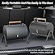 Doppelseitiger Holzkohlegrill Tragbarer, Tragbarer Holzkohlegrill Klappbarer, Doppe Grillfläche für Outdoor Barbeque, Kleiner für Grillen & Braten, für Outdoor Camping Picknick