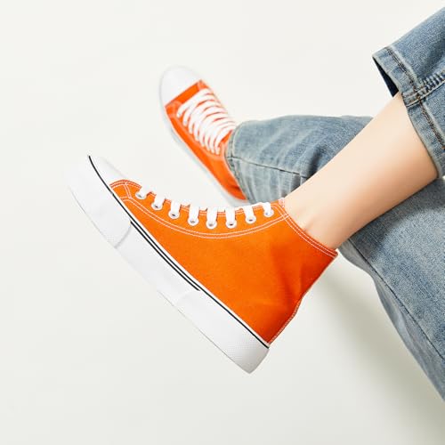 Image of hash bubbie High Top Canvas Sneakers Fashion Walking Shoes | high tops non slip on walking breathable casual comfortable lace up tennis shoes