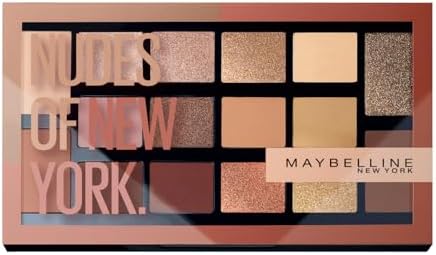 Maybelline New York Eyeshadow Palette, The Nudes Palette, 16 Colo...