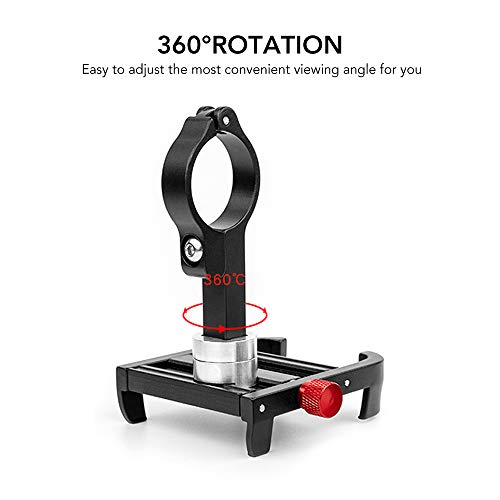 Andoer Suporte para telefone móvel de bicicleta com rotação de 360 ​​graus Suporte universal de alum
