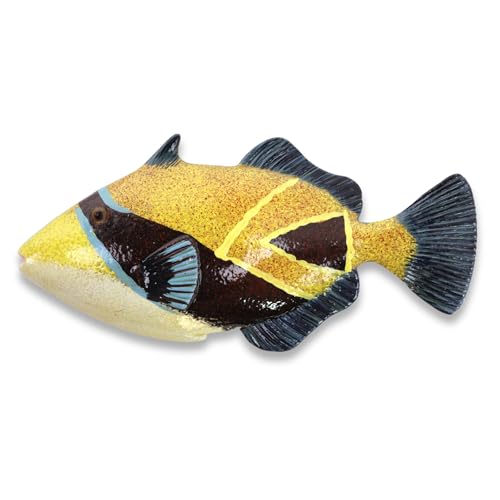 Imán de resina Humuhumu pez, souvenir Hawaii 4.25 pulgadas miniatura 1