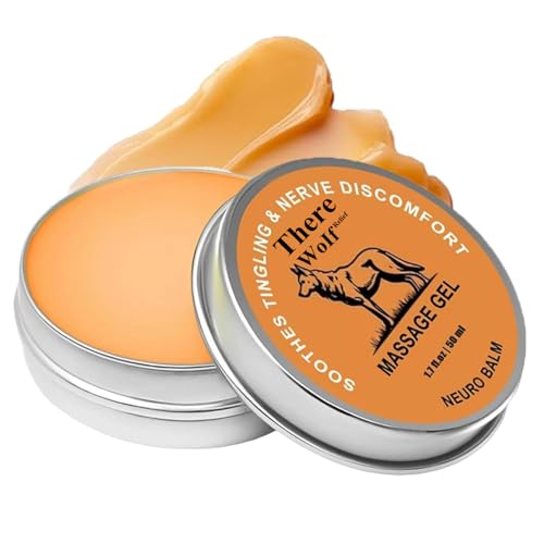 Official TheraWoIf Pain Relief balm Joint Soothing Cream Natural Herbal Body Cooling Soothing Body Cream with Magnesium Arnica Oil Camphor Blue Chamomile & Menthol Extract