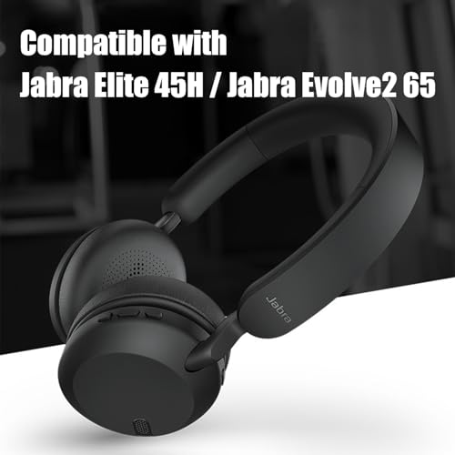 Image of INF Ear Pads for Jabra Elite 45H / Replacement Ear Cushions for Evolve2 65 40 MS UC USB On-Ear Wireless Headphones Replacement Pads 1 Pair