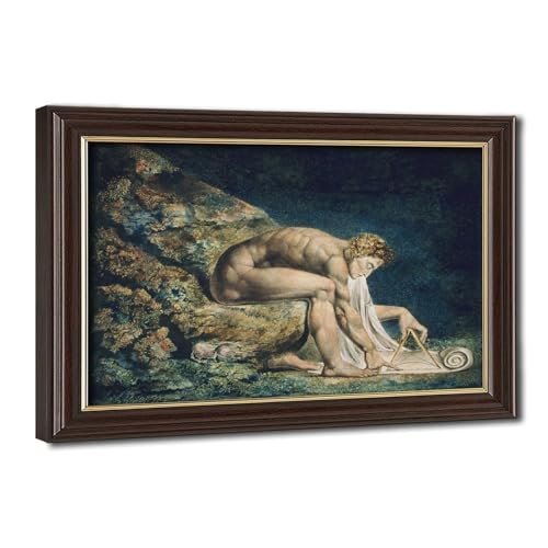 Impression sur toile Isaac Newton William Blake pour habiller un mur vide avec un cadre 20x30
