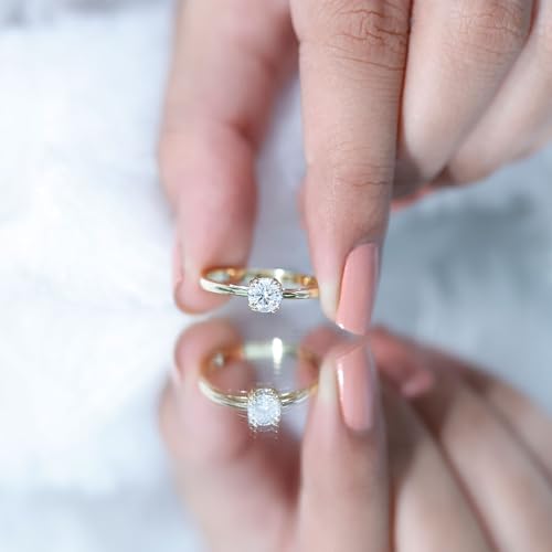 Certified 5mm Lab Grown Diamond Solitaire Promise Ring, Ef-Vs Quality, Diamond Proposal Ring For Women - Ready To Gift4