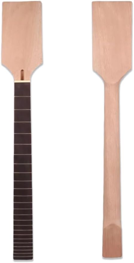 Vetimobato Mahogany Guitar Neck 24.75 Inch Scale, 24 Frets Rosewood Fingerboard without binding for Normal Nut Bolt-On Heel Replacement, Unfinished (No Inlay)