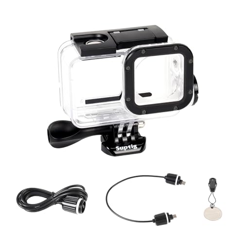 Suptig Waterproof Case Dive Case Compatible for DJI Action 5 pro/Action 5/4/3 for Diving Scuba Snorkeling Swimming Waterproof Up to 164ft(50 Meters)