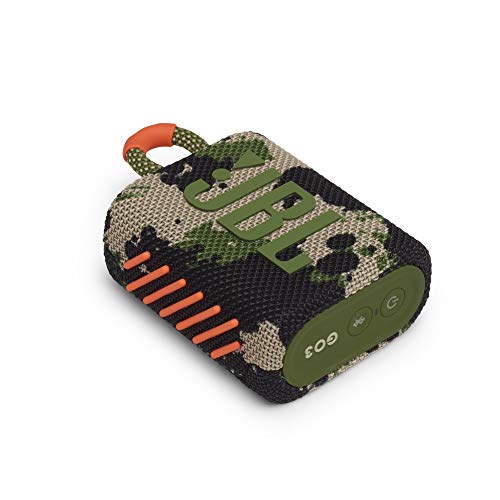 Image of JBL Go 3: Portable Speaker with Bluetooth, Built-in Battery, Waterproof and Dustproof Feature - Squad (Renewed)