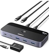 Amazon.co.jp: UGREEN 10Gbps USB-C切替器 USB3.2 2 台のPCでUSB-C&A