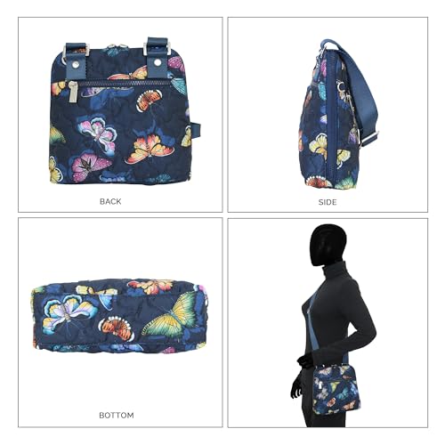 Anuschka Wanderlust Quilted Fabric Collection Women's Vegan Crossbody3