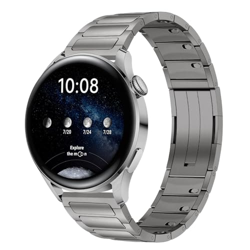 [Fsavlroy] ���^�� �o���h �ʗp22mm for Huawei Watch Huawei Watch GT 5 Pro 46mm/GT 5 4/GT 4 Pro 3/GT 3 Pro �Ή� �����X�e�����X�� �����o���h(�`�^���EB)
