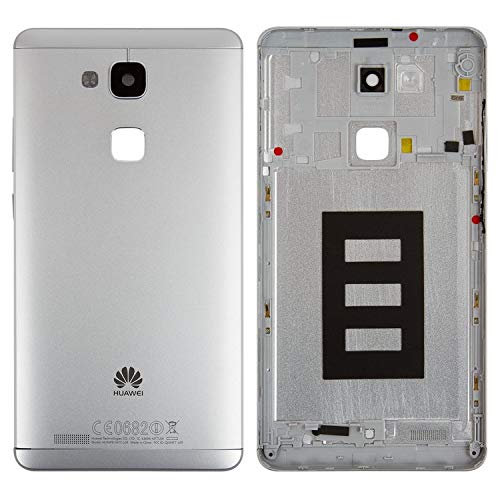 Coque arrière de rechange pour Huawei Ascend Mate 7 Blanc Sans plateau de carte SIM, avec bouton latéral