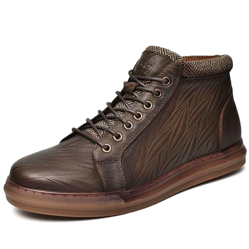 Image of Arkbird Mens Leather Sneaker Fashion Classic Casual Chukka Ankle Boots for Men