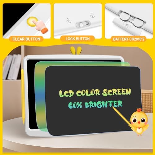 16.5 Inch Colorful LCD Writing Tablet Drawing Board Reusable Drawing Pad for Kids Electronic Educational Systems Gift Toys for Boys and Girls Age 3-12 5 41ZOodiHV2L. AC