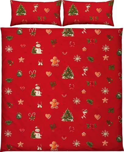 Erwin Müller Edelflanell Bettwäsche Lebkuchenmännchen, Tannenbaum,...