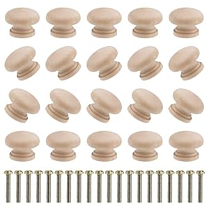 MengH-SHOP MGMLS01 Holz Möbelknöpfe 20 Stück