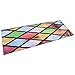 Autocollant de porte, décalcomanies de porte intérieure 2PCS PVC auto-adhésif effet stéréoscopique couleur Rhombus Treillis 38.5x200cm pour appartement pour ménage