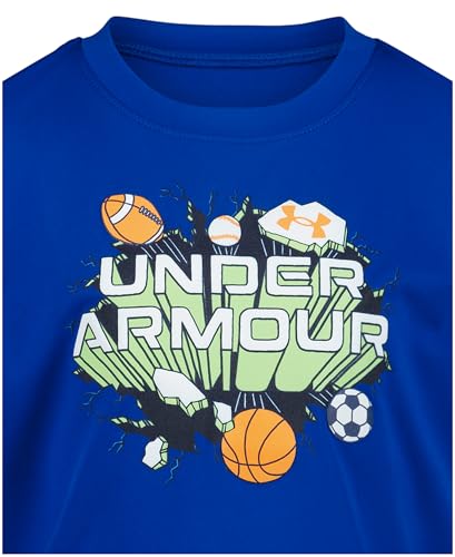 Image of Under Armour Boys Short Sleeve Sports Graphic T-Shirt, Lightweight & Breathable, Relaxed Fit